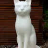 Modern sitting cat
