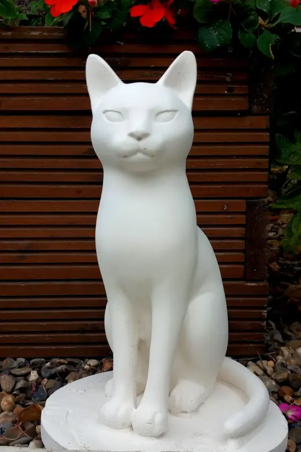 Modern sitting cat