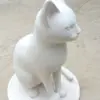 Modern sitting cat