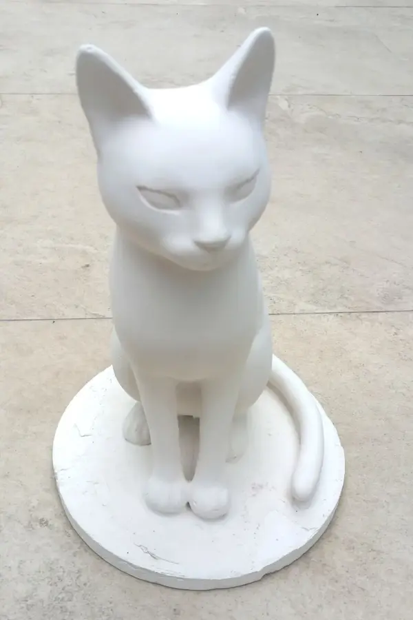 Modern sitting cat