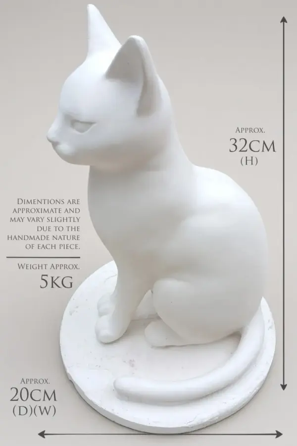 Modern sitting cat
