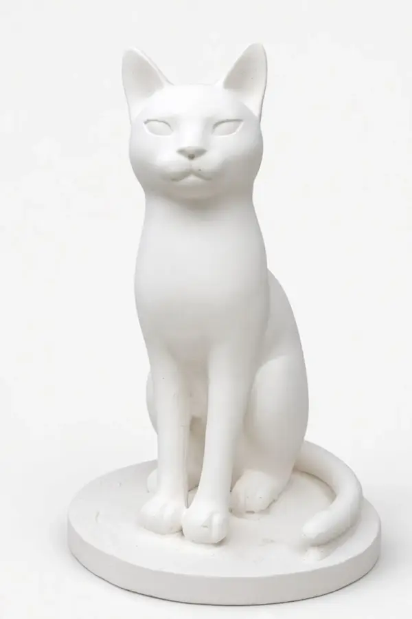 Modern sitting cat